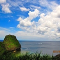 写真: 真栄田岬の夏空と海 in 沖縄