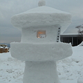 写真: 雪灯籠