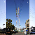 写真: 東大和線７、６、５号鉄塔