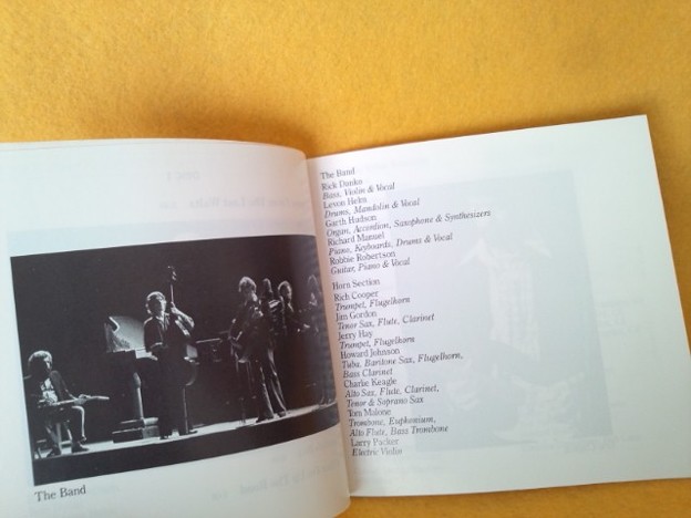 THE LAST WALTZ live CD THE BAND