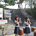 写真: 磐田市イメージキャラクター「しっぺい」を踊る磐田観光大使