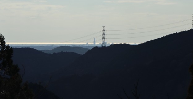 写真: 太田川ダムからアクトタワー