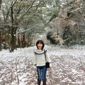 写真: 雪の下鴨神社糺ﾉ森にて
