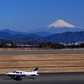 静岡空港で富士山