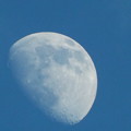 写真: 月と青空