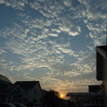 朝日と雲