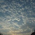 朝日と雲