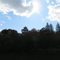 写真: 白河小峰城 三重櫓（福島県白河市）城外より