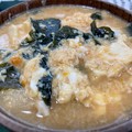 写真: 和歌山うめたまご5――味噌汁に溶き卵