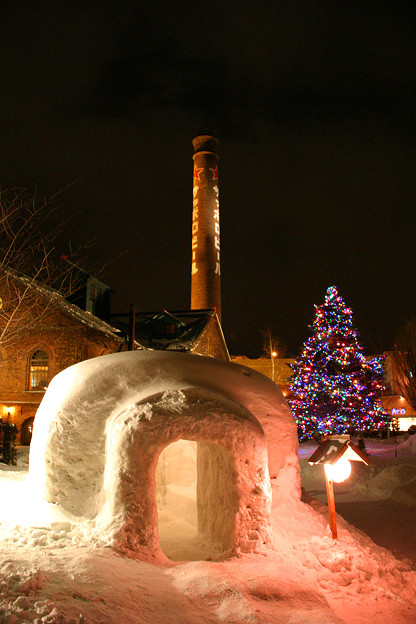 写真: 冬のサッポロビール園