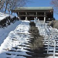 写真: 冬の慈照寺への階段
