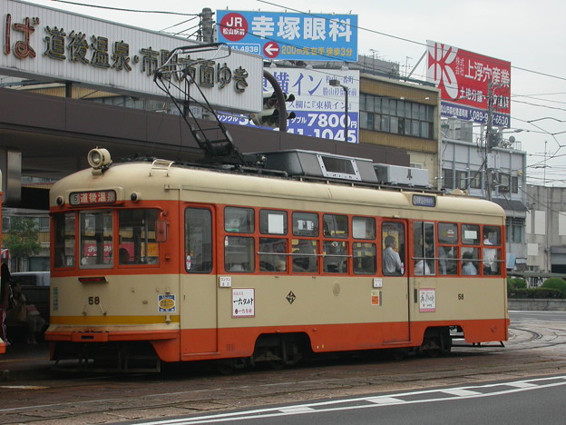 伊予鉄道モハ58　2003-8-13