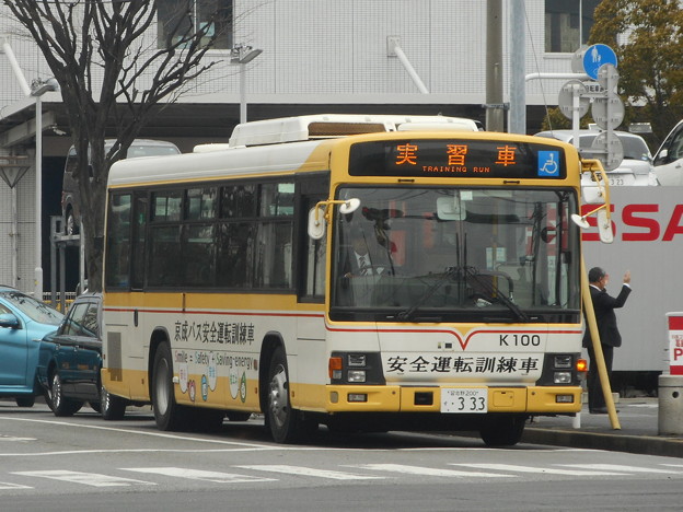 写真: #4100 京成バス安全運転訓練車K100　2019-2-11