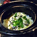 写真: 牡蠣の釜戸炊き土鍋御飯