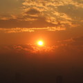 写真: 六本木ヒルズ屋上からの夕空