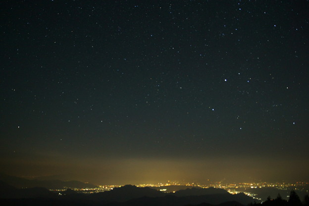 写真: 高原の夜空