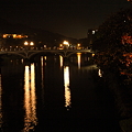 夜の浅野川　　桜の紅葉