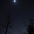 写真: 月と木星、金星