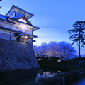 金沢城　菱櫓と満開の桜