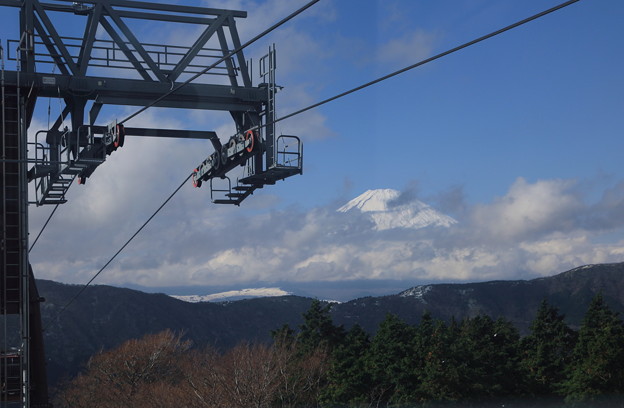 写真: 箱根ロープウェイから　富士山