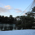 写真: 兼六園　霞ヶ池　松の雪つり2