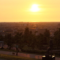写真: 大乗寺丘陵公園から　夕陽