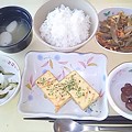 写真: ４月２８日夕食(千草焼き) #病院食