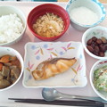 写真: １０月２１日昼食(めだいの甘味噌焼き) #病院食
