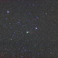 写真: カタリナ彗星と回転花火銀河と子持ち銀河