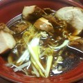 写真: 【今日の夜飯】岡山市某所の、美神亭 鶏清湯ラーメン（醤油）に、極厚鶏チャーシューのトッピング。