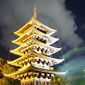 写真: 奈良燈花会2014（興福寺五重塔）