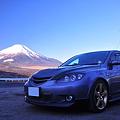 写真: 富士山と愛車。。。パノラマ展望台