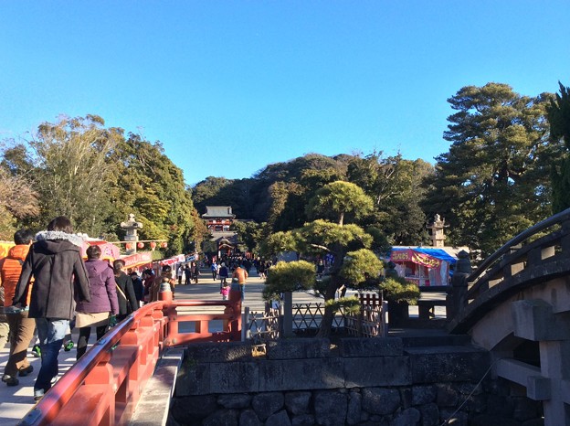2015年1月3日 初詣 鎌倉鶴岡八幡宮へ。。