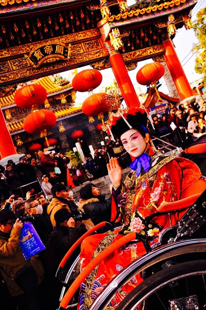 中華の王妃。。横浜中華街祝賀パレード 2月28日
