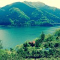 懐かしい風景な神流湖。。4月29日