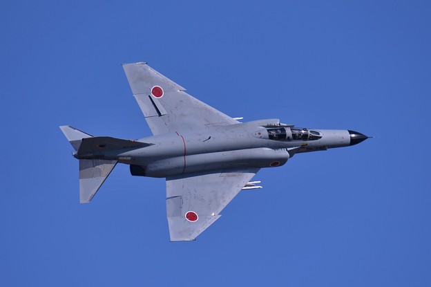 新田原基地航空祭 第301飛行隊F-4EJ改ファントム 機動飛行へ・・お背中見せ