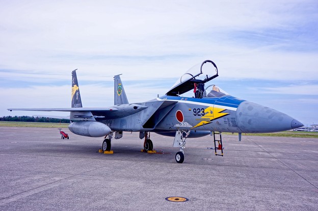 写真: 小松基地内での地上展示。。小松の第306飛行隊ゴールデンイーグルス スペマ機?