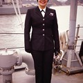 写真: 米海軍女性士官。。かな？。。笑顔で応じてくれた。。20160320