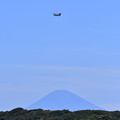 撮って出し。。館山基地からの富士山。。今日は晴天 7月30日
