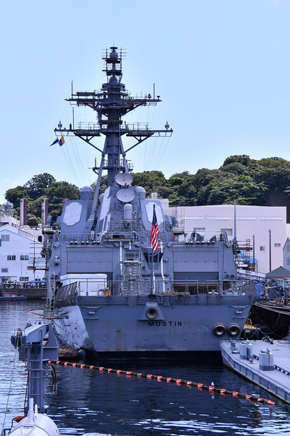 米海軍駆逐艦マスティン。。改修工事中20160806