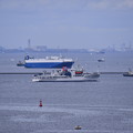 横須賀港から出航。。JAMSTEC海底広域研究船かいめい 20160821