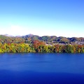撮って出し。。地元神奈川県の湖畔 津久井湖も色付き。。11月20日