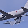 岐阜基地航空祭。。空中給油終えて離脱するF-15。。