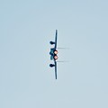 写真: 逆光の中で百里基地航空祭予行練習。。小松からF-15機動飛行へ。。