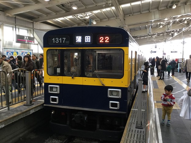 写真: 撮って出し。。東急多摩川線リバイバルカラー1000系 12月16日