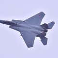写真: 小雨まじりの岐阜基地航空祭 飛行開発実験団F-15ぐるぐるポイントで旋回