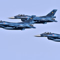 予行練習のオープンニング飛行 第6飛行隊F-2