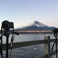 写真: 撮って出し。。2018年の撮り初め 氷点下の山中湖へ 雲ない富士山撮り 1月2日