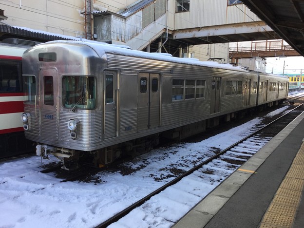 写真: 撮って出し。。長野電鉄須坂駅メトロオリジナルのまま旧営団日比谷線 2月3日