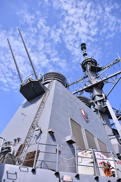 米海軍横須賀基地一般開放 ミサイル駆逐艦カーティスウィルバー艦船 20180407